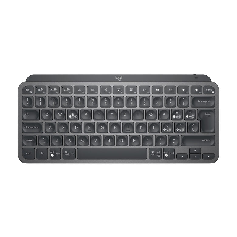 Logitech MX Keys Mini tastiera RF senza fili + Bluetooth QWERTY Italiano Grafite