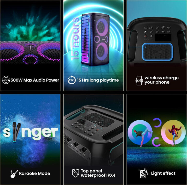 Hisense Partystorm 1 Cassa Portatile Bluetooth Con Effetti Luce 300 W Nero