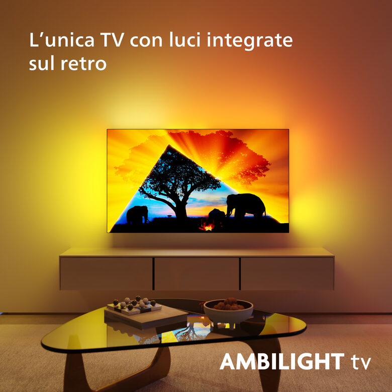 Philips 55Oled769 Televisione Smart TV 55 Pollici Oled 4K Uhd Ambilight Dolby Vision Atmos