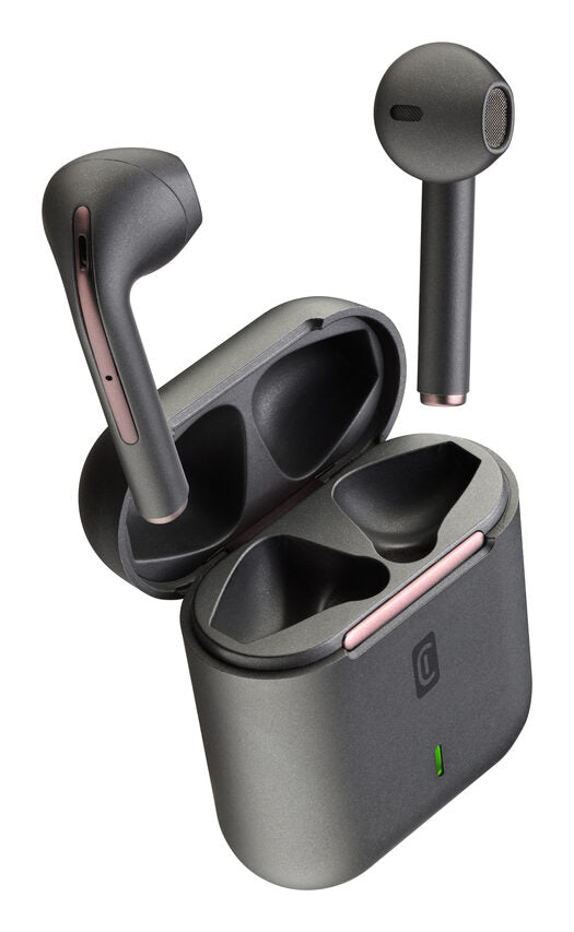 Cellularline TUCK Auricolari Bluetooth® TWS a capsula, con custodia di ricarica Nero