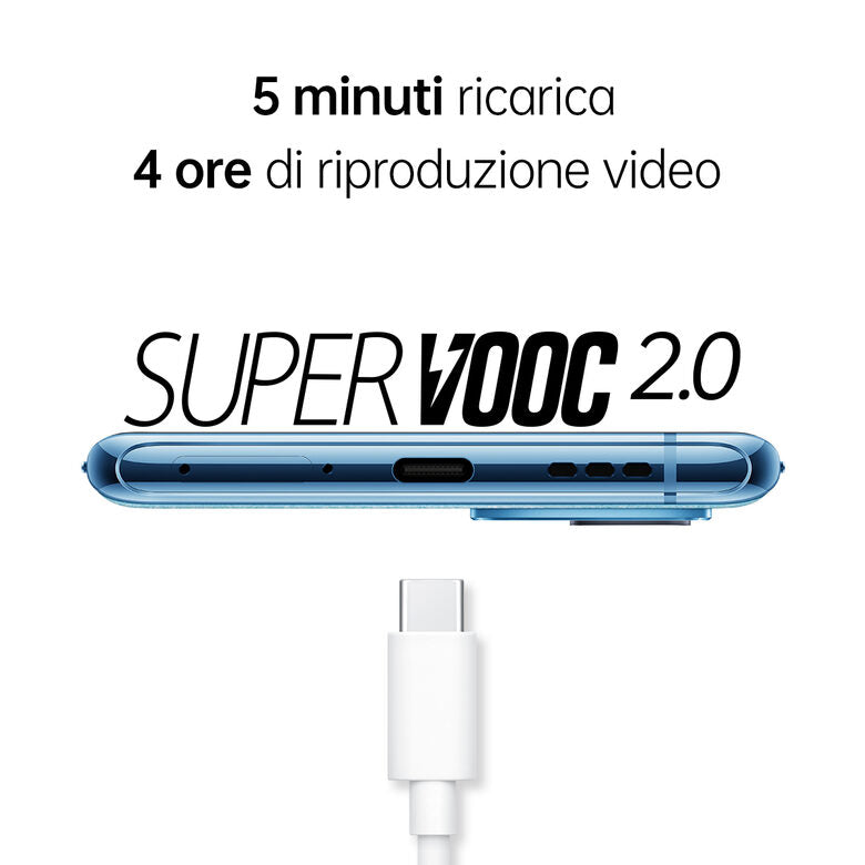 OPPO Reno 6 Pro Smartphone 5G, Qualcomm 870, Display 6.55" FHD+ AMOLED 90Hz, Quadrupla fotocamera 50+16+13+2MP & AI Highlight Video 2.0, RAM 12GB ESPANDIBILE FINO A 19GB+ROM 256GB, 4500mAh &
