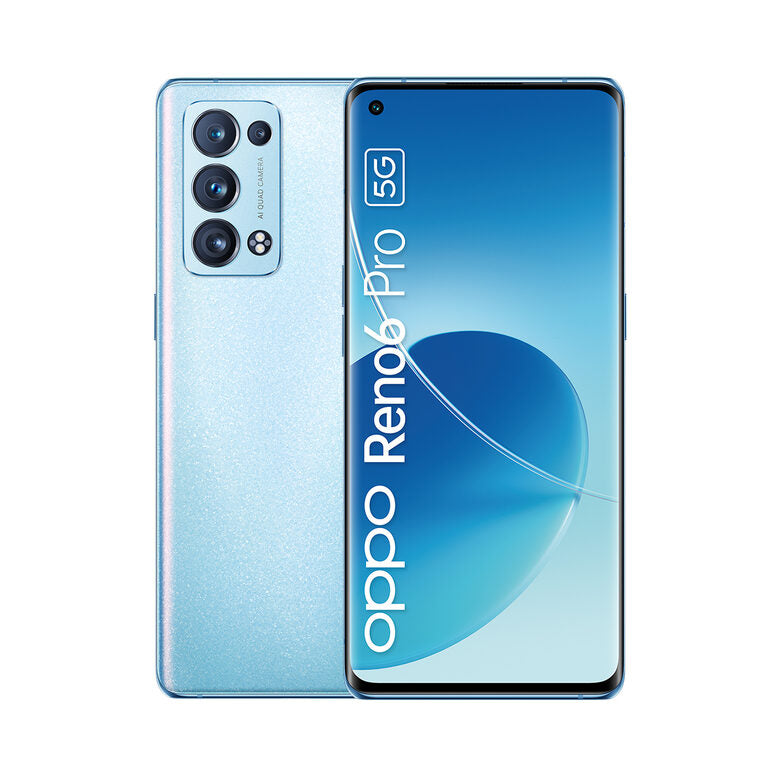 OPPO Reno 6 Pro Smartphone 5G, Qualcomm 870, Display 6.55" FHD+ AMOLED 90Hz, Quadrupla fotocamera 50+16+13+2MP & AI Highlight Video 2.0, RAM 12GB ESPANDIBILE FINO A 19GB+ROM 256GB, 4500mAh &