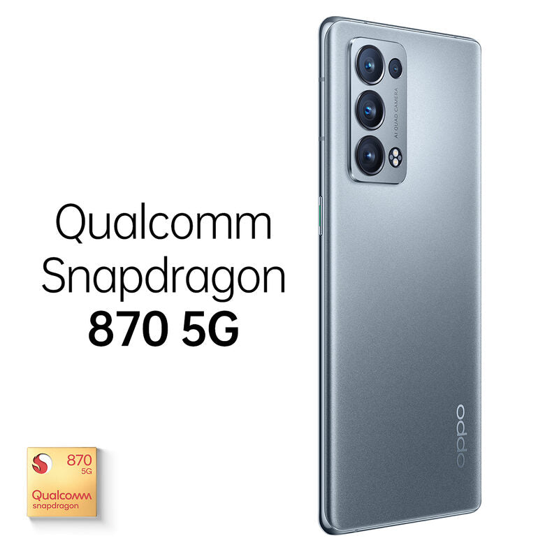 OPPO Reno 6 Pro Smartphone 5G, Qualcomm 870, Display 6.55" FHD+ AMOLED 90Hz, Quadrupla fotocamera 50+16+13+2MP & AI Highlight Video 2.0, RAM 12GB ESPANDIBILE FINO A 19GB+ROM 256GB, 4500mAh &