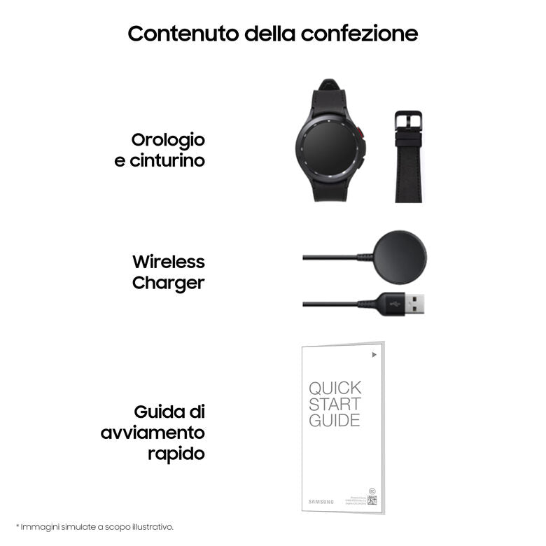 Samsung Galaxy Watch4 Classic Smartwatch Ghiera Interattiva Acciaio Inossidabile 46mm Memoria 16GB Black