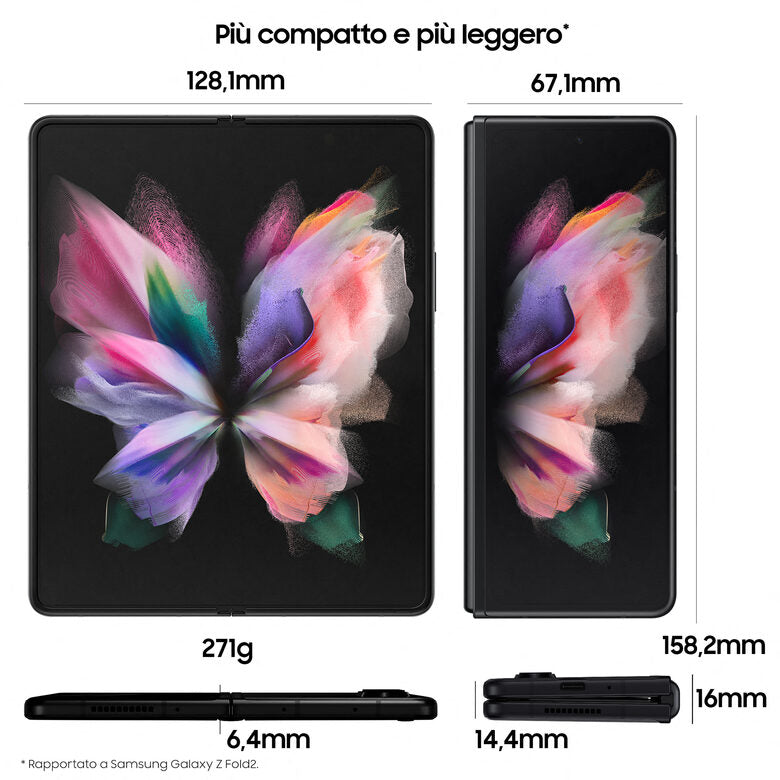 Samsung Galaxy Z Fold3 5G 256GB Phantom Black RAM 12GB Display 6,2"/7,6" Dynamic AMOLED 2X