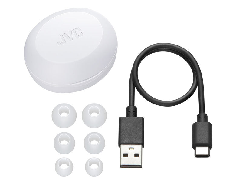 JVC HA-A5T-WN-E cuffia e auricolare True Wireless Stereo (TWS) In-ear Musica e Chiamate Bluetooth Bianco