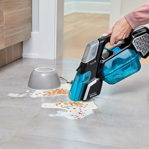 Black & Decker spillbuster Nero, Blu Senza sacchetto