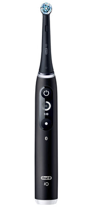 Oral-B iO - 6 - Spazzolino Elettrico Nero Lava Con Display In Bianco E Nero, 1 Testina, 1 Custodia Da Viaggio, Designed By Braun