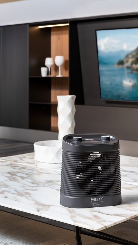 Imetec Silent Power Comfort Interno Nero 2100 W Riscaldatore ambiente elettrico con ventilatore