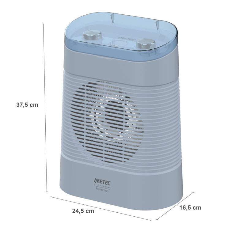 Imetec Silent Power Protection Interno Blu 2100 W Riscaldatore ambiente elettrico con ventilatore