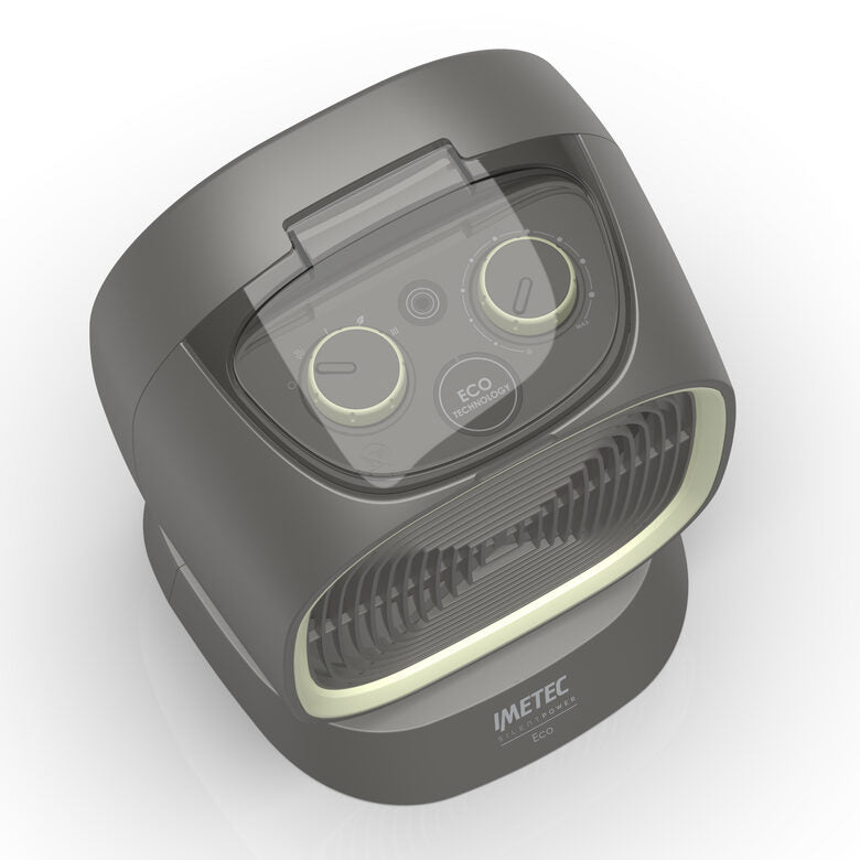 Imetec Silent Power Eco Interno Verde, Grigio 2100 W Riscaldatore ambiente elettrico con ventilatore