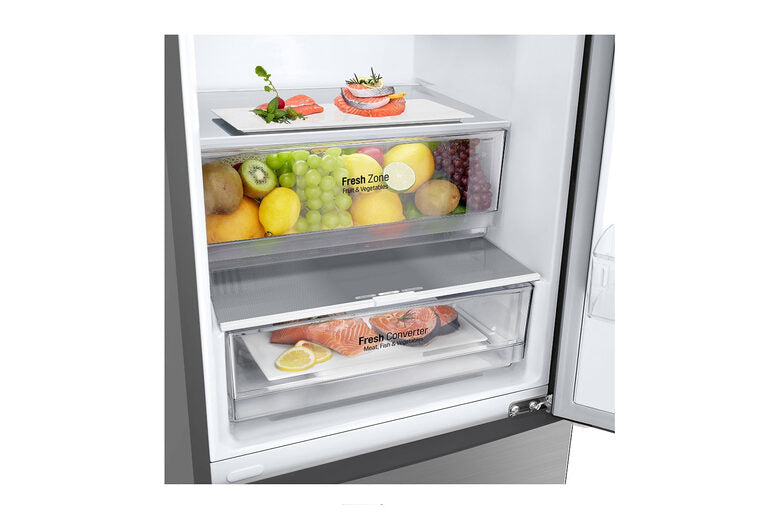 LG GBP62PZNBC frigorifero con congelatore Libera installazione 384 L B Acciaio inossidabile