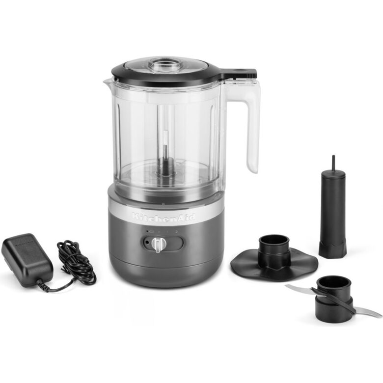 KitchenAid 5KFCB519EDG tritaverdure elettrico 1,19 L 24 W Grigio, Trasparente