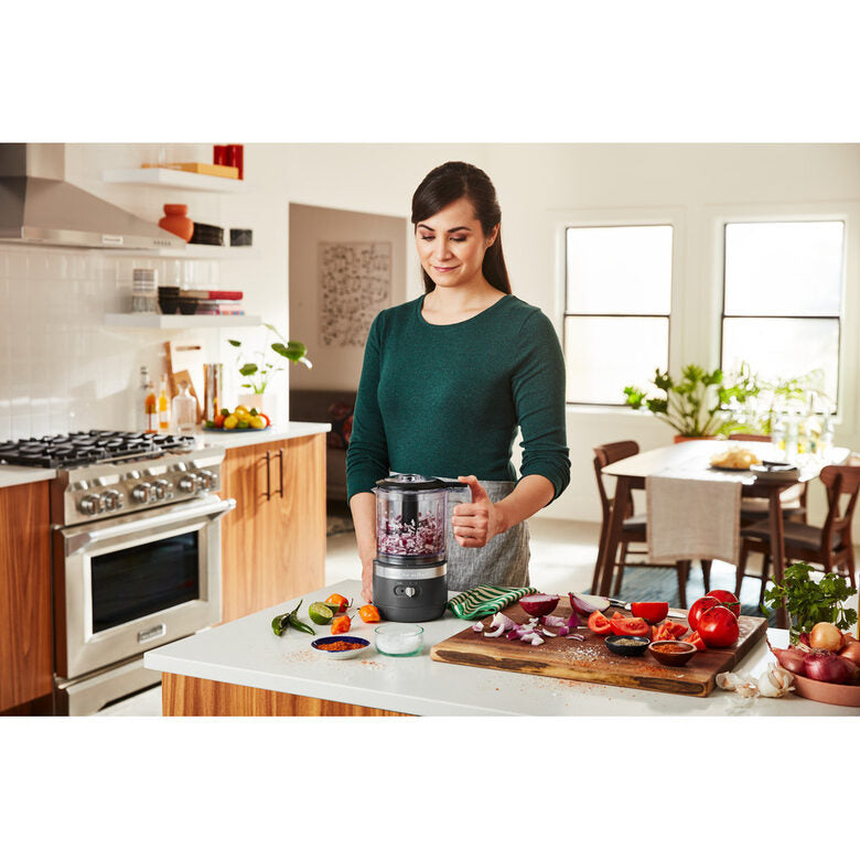 KitchenAid 5KFCB519EDG tritaverdure elettrico 1,19 L 24 W Grigio, Trasparente