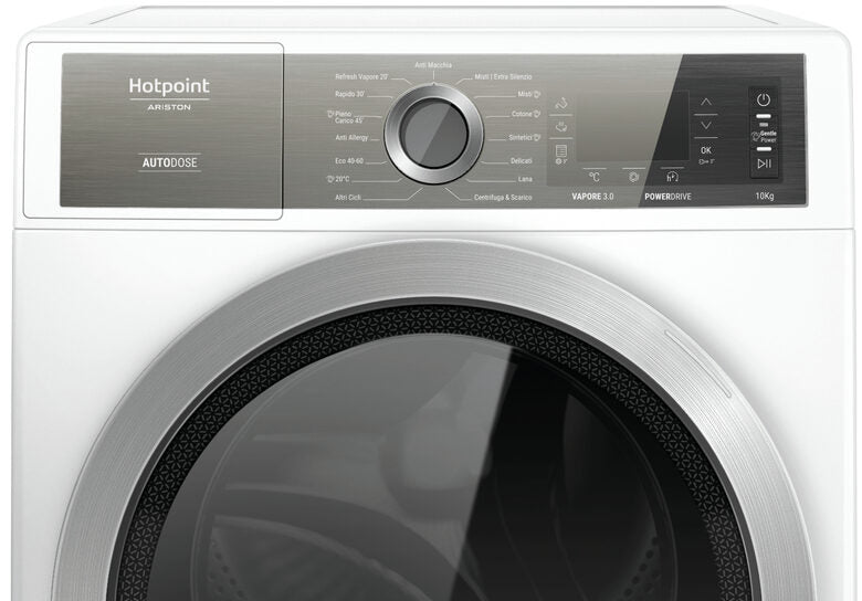 Hotpoint H8 W046WB IT lavatrice Caricamento frontale 10 kg 1400 Giri/min A Bianco