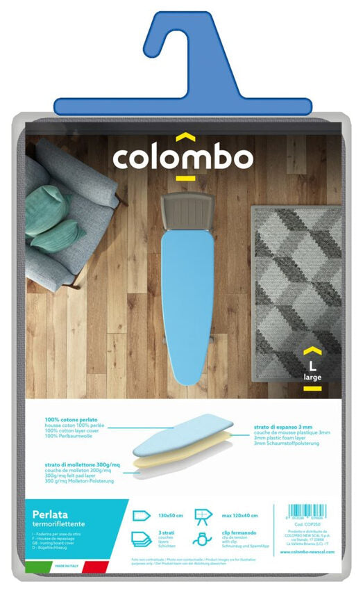 Colombo New Scal Perlate XL Copertura superiore dell'asse da stiro Cotone
