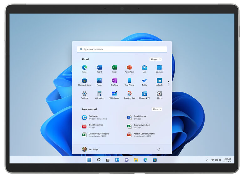 Microsoft Surface Pro 8 128 GB 33 cm (13") Intel® Core™ i5 di undicesima generazione 8 GB Wi-Fi 6 (802.11ax) Windows 11 Home Platino