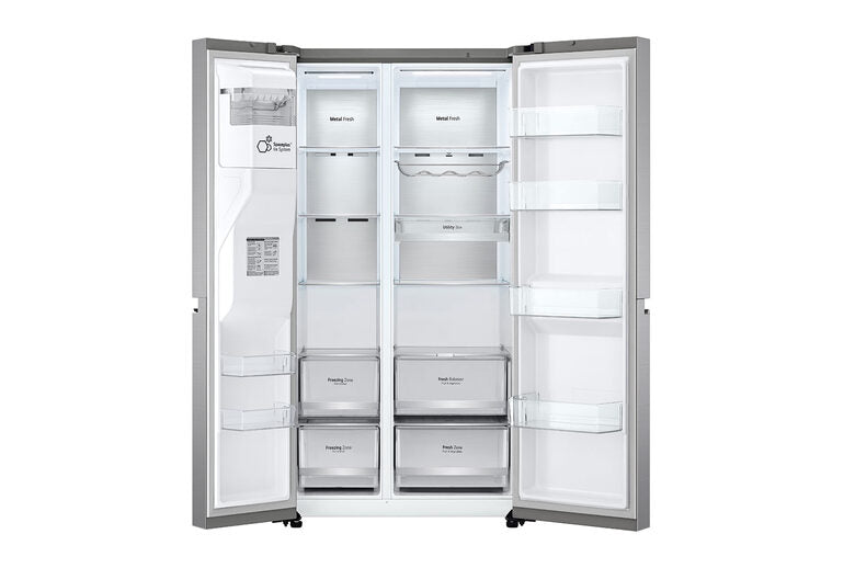 LG GSLV90PZAD frigorifero side-by-side Libera installazione 635 L D Acciaio inossidabile