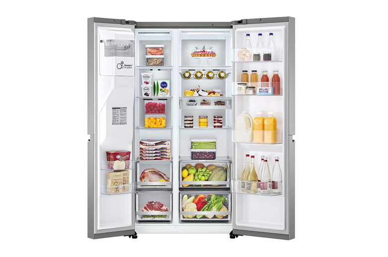 LG GSLV90PZAD frigorifero side-by-side Libera installazione 635 L D Acciaio inossidabile