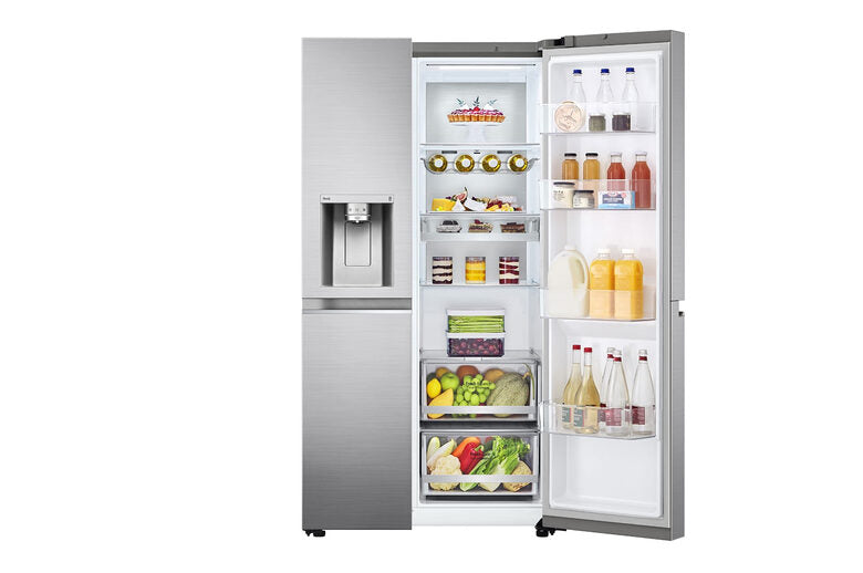 LG GSLV90PZAD frigorifero side-by-side Libera installazione 635 L D Acciaio inossidabile