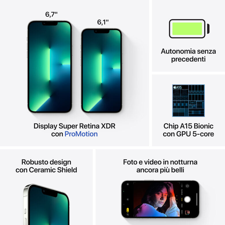 Apple iPhone 13 Pro 128GB Argento