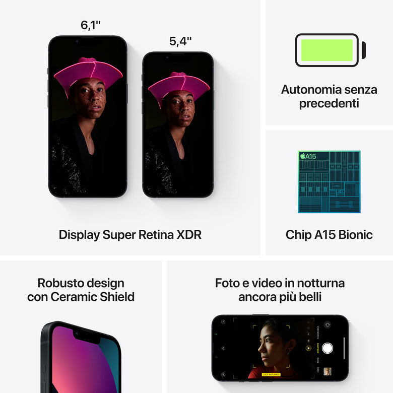TIM iPhone 13 128GB Mezzanotte