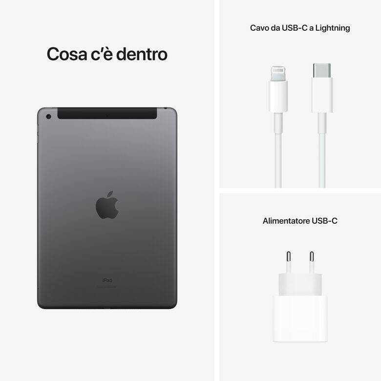 Apple iPad 10.2-inch Wi-Fi + Cellular 64GB - Grigio siderale