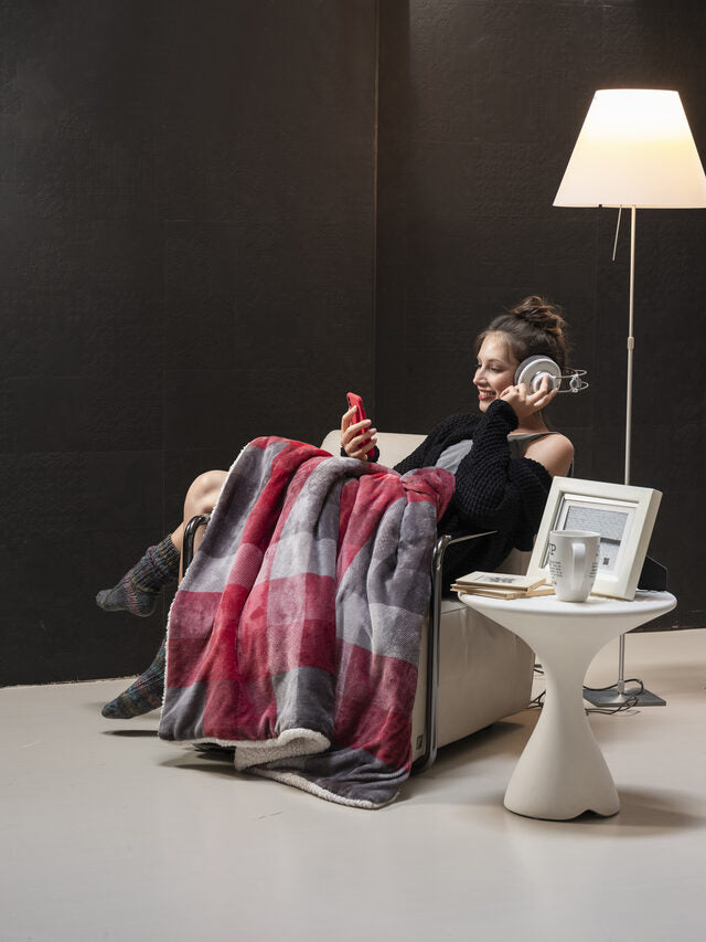 Imetec 16715 coperta/cuscino elettrico Coperta elettrica 150 W Multicolore Velluto
