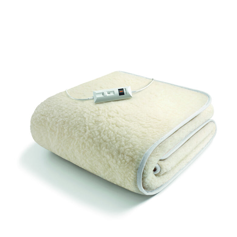Imetec 16799 coperta/cuscino elettrico Coperta elettrica 55 W Bianco Lana