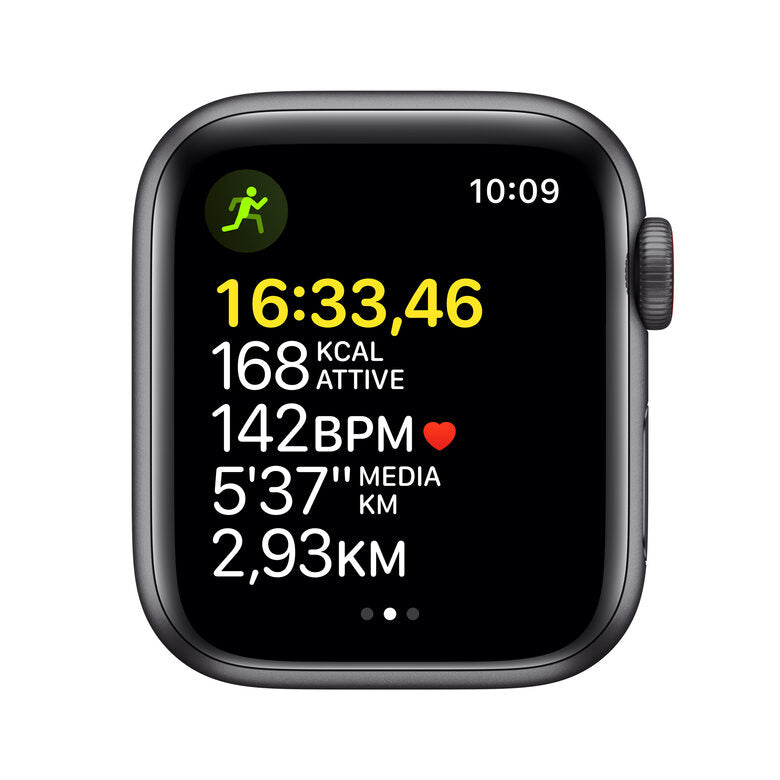 Apple Watch SE GPS + Cellular, 40mm Cassa in Alluminio Grigio scuro con Cinturino Sport Mezzanotte