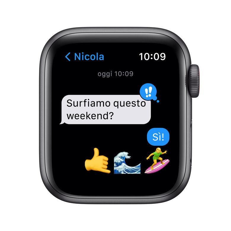 Apple Watch SE GPS + Cellular, 40mm Cassa in Alluminio Grigio scuro con Cinturino Sport Mezzanotte