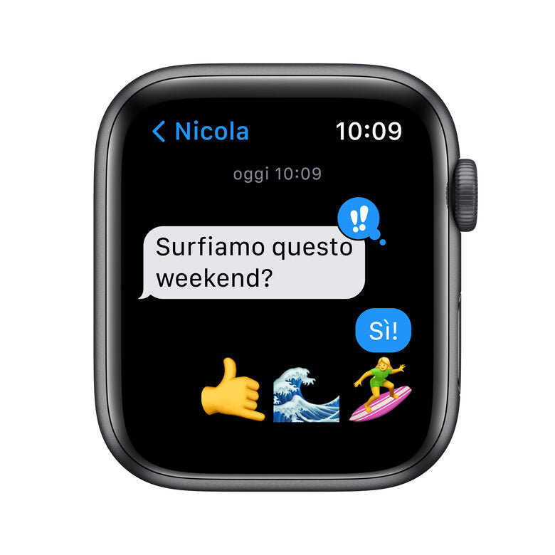 Apple Watch SE GPS, 44mm Cassa in Alluminio Grigio scuro con Cinturino Sport Mezzanotte