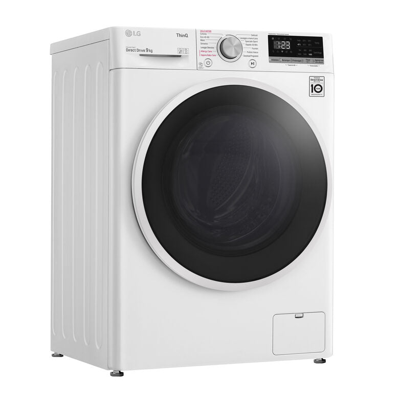 LG Lavatrice Smart AI DD™ TurboWash ™ 9 kg Classe energetica B Autodose Lavaggio a vapore
