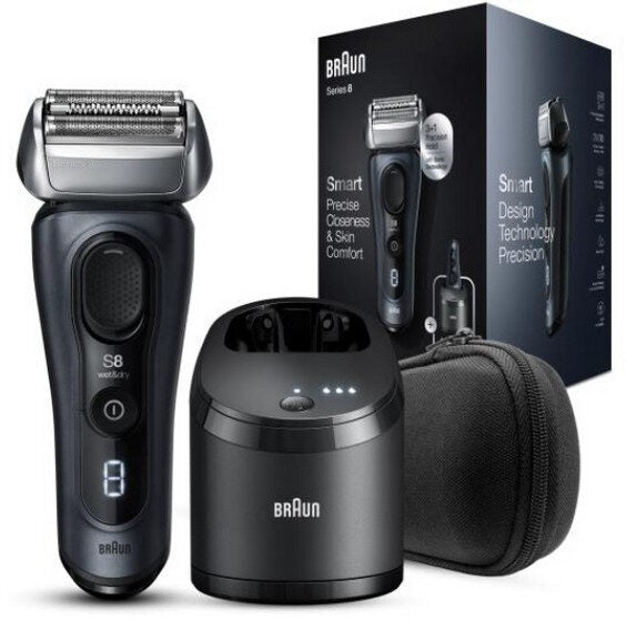 Braun Series 8 8453cc Rasoio Trimmer Nero, Grigio