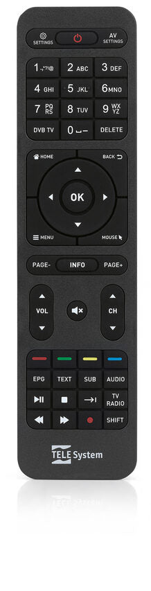 TELE System TS UP T2HEVC Cavo Full HD Nero