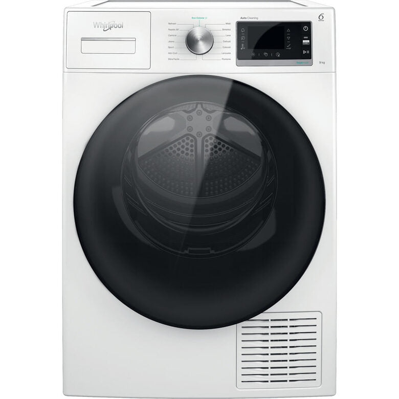 Whirlpool W6 D94WB IT asciugatrice Libera installazione Caricamento frontale 9 kg A+++ Bianco