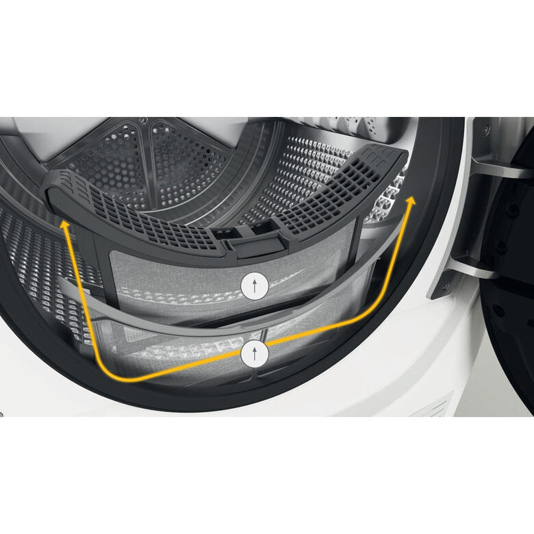 Whirlpool W6 D94WB IT asciugatrice Libera installazione Caricamento frontale 9 kg A+++ Bianco