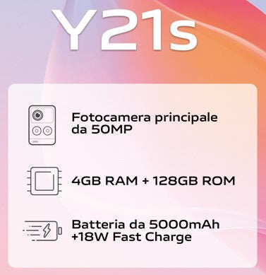 VIVO Y21s 16,5 cm (6.51") Doppia SIM Android 11 4G USB tipo-C 4 GB 128 GB 5000 mAh