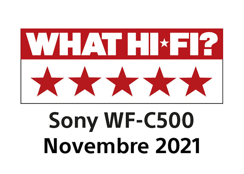 Sony Auricolari WF-C500 True Wireless - Fino a 20 ore di durata della batteria con custodia di ricarica - Compatibile con l'Assistente Vocale - Microfono integrato per le telefonate - Connes