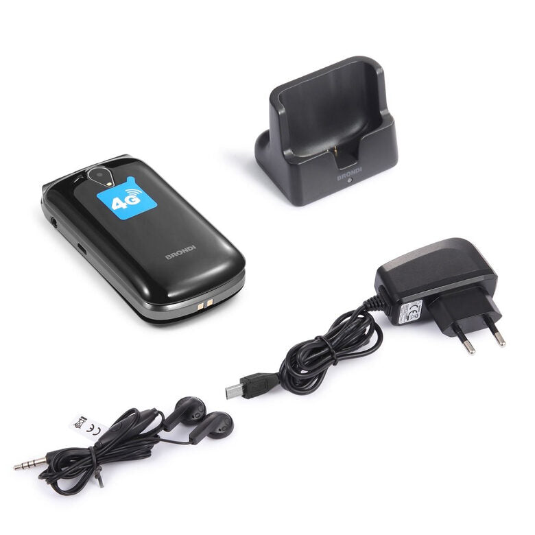 Brondi Amico Mio 4G 7,11 cm (2.8") Nero Telefono cellulare basico