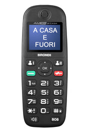 Brondi Amico di Casa 4,5 cm (1.77") 75 g Nero Telefono cellulare basico
