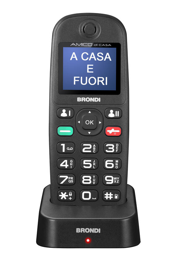Brondi Amico di Casa 4,5 cm (1.77") 75 g Nero Telefono cellulare basico