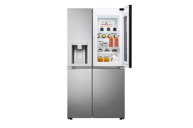 LG GSXV91PZAE frigorifero side-by-side Libera installazione 635 L E Nero, Acciaio inossidabile