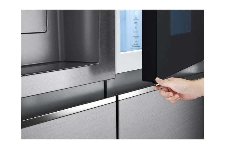 LG GSXV91PZAE frigorifero side-by-side Libera installazione 635 L E Nero, Acciaio inossidabile