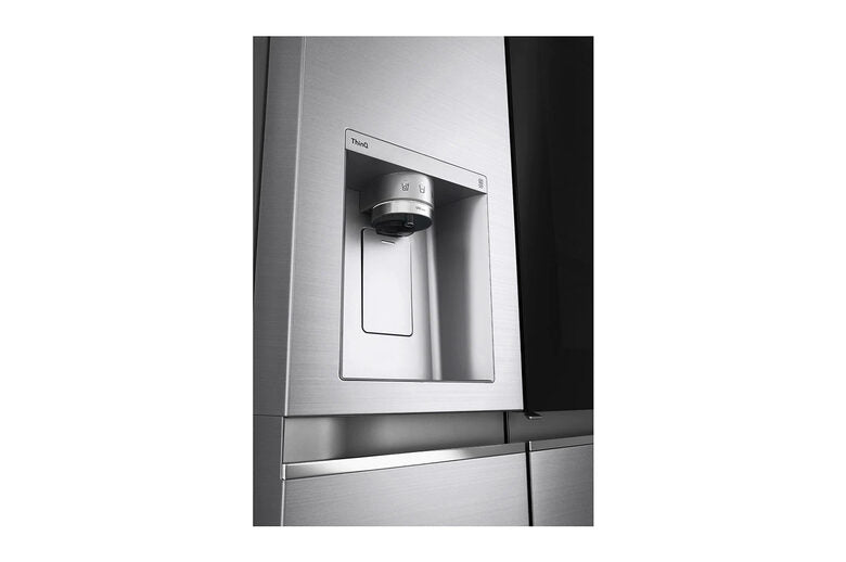 LG GSXV91PZAE frigorifero side-by-side Libera installazione 635 L E Nero, Acciaio inossidabile