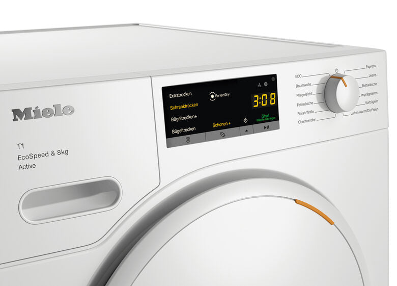 Miele TWA520WP Asciugatrice A Libera Installazione 8 Kg, PerfectDry, FragranceDos, Classe C, Bianco