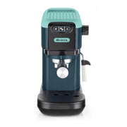 Ariete 1399 Light Aquamarine Macchina da caffè espresso, Per polvere e cialde ESE, 1300 W, Capacità 1,1L, 15 bar di pressione, Filtro 1, 2 tazze e cialda ESE, Cappuccino, Verde