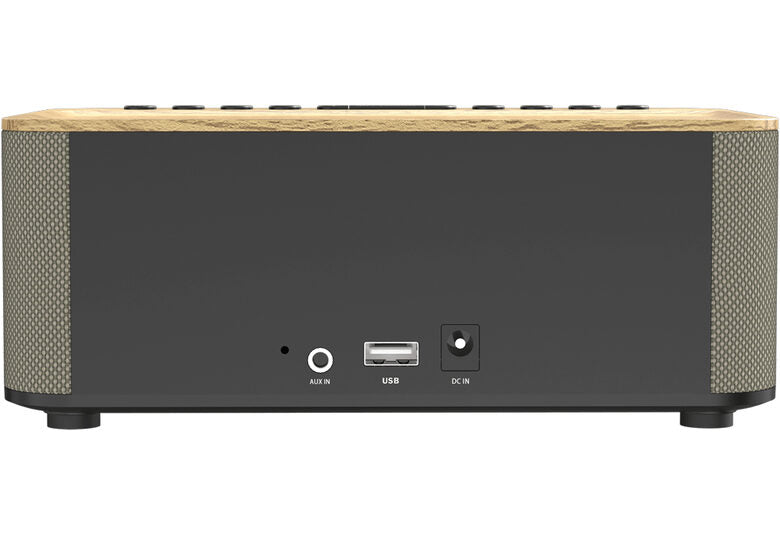 Kenwood Electronics CR-ST40DAB-M Orologio Digitale Beige, Nero, Legno