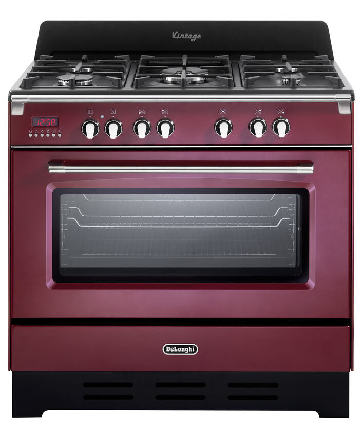 De’Longhi MEM 965 RA ED cucina Elettrico Gas Acciaio inox, Bordeaux