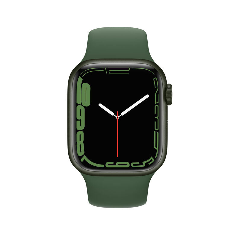 Apple Watch Series 7 GPS, 41mm Cassa in Alluminio Verde con Cinturino Sport Verde